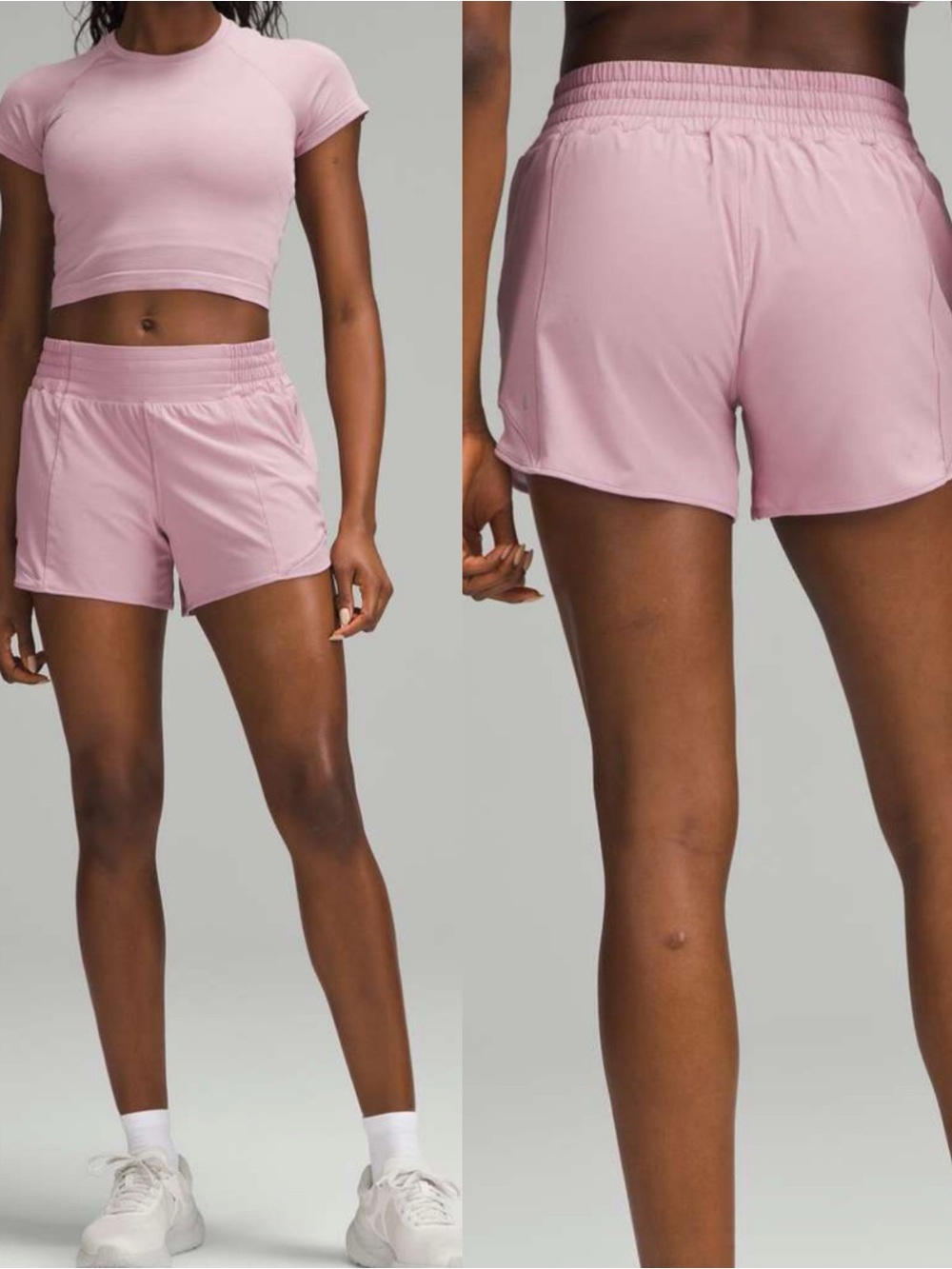 Lululemon NEW Hotty Hot High-Rise Lined Short 4" Pink
